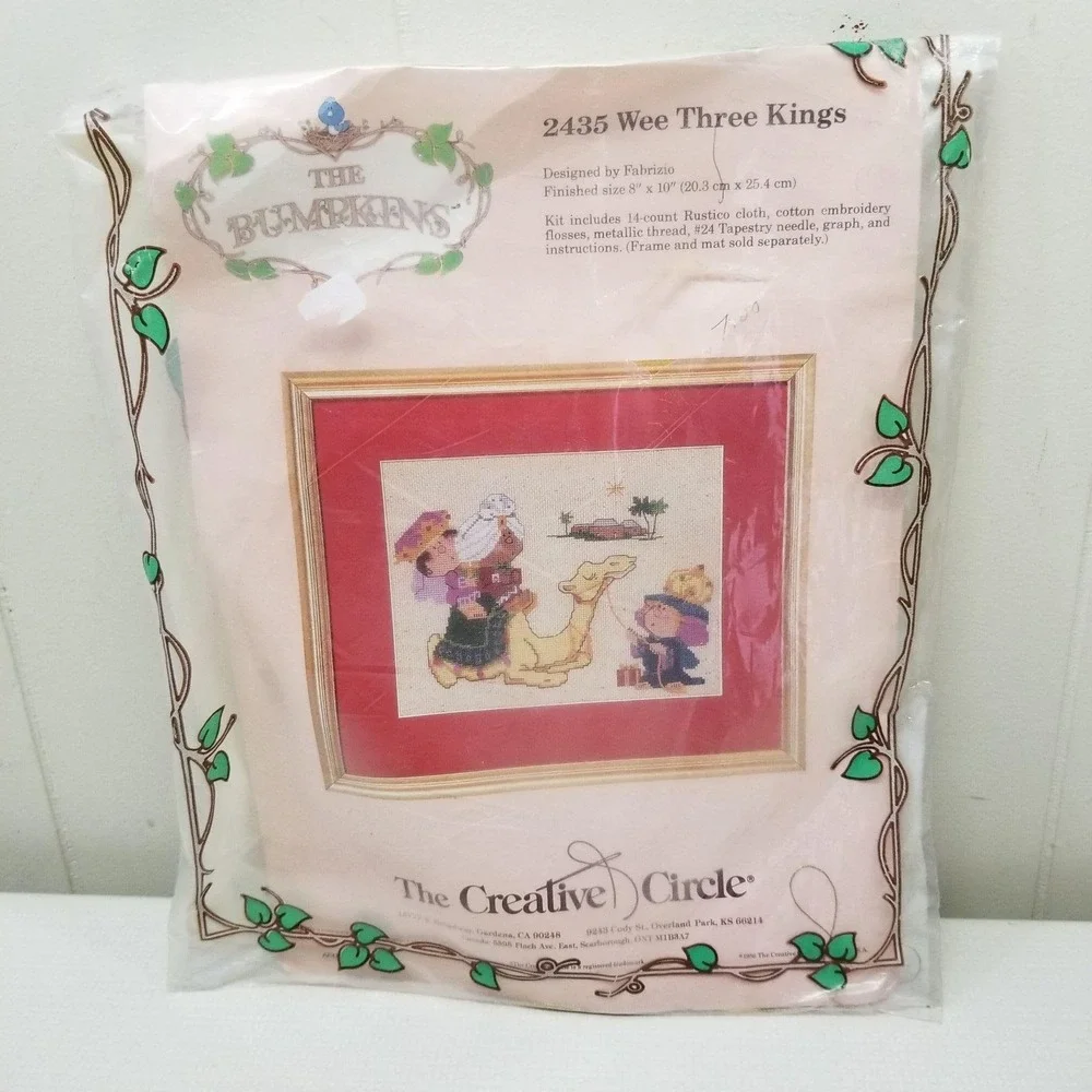 Bumpkins Creative Circle Kit 2435 Wee Three Kings Christmas Holiday Wisemen Kit